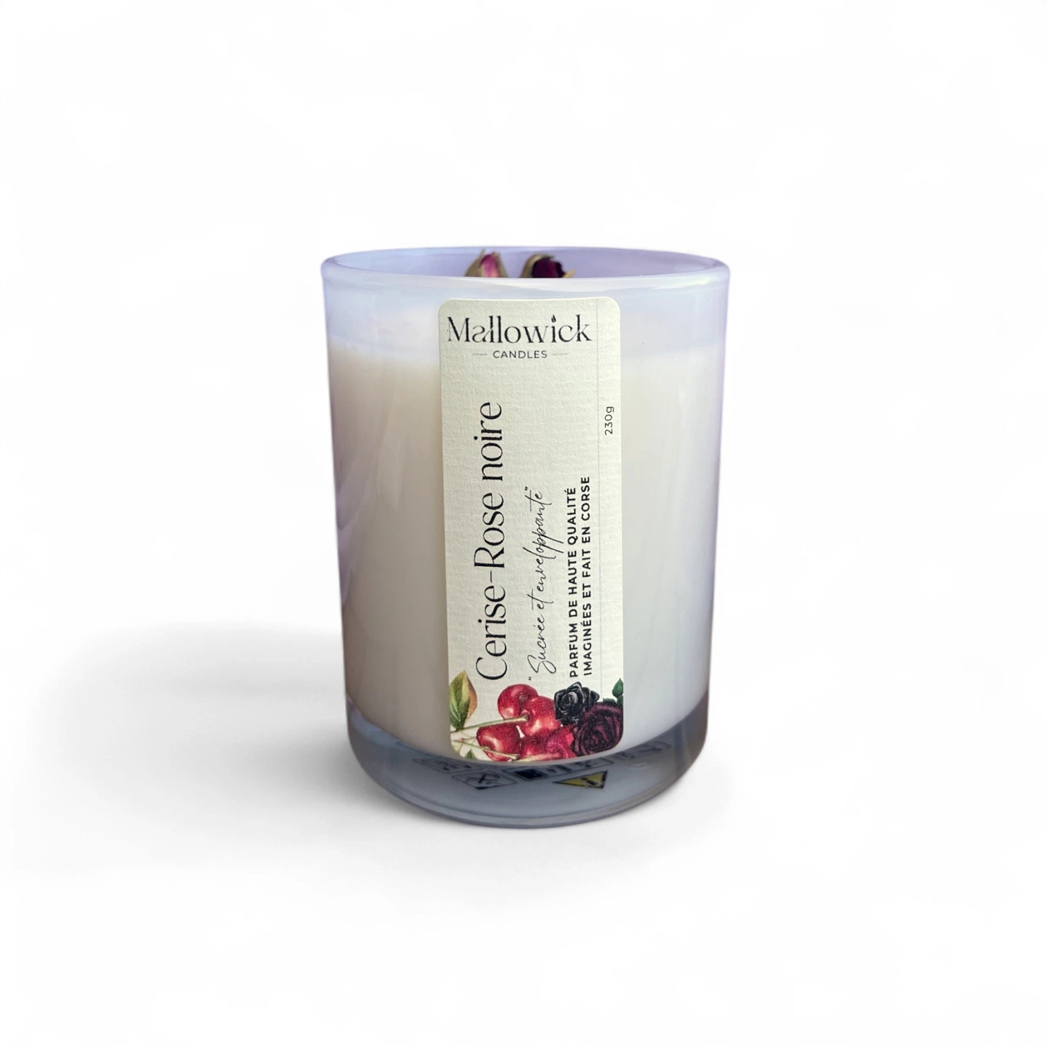 Bougie parfumée Cerise-Rose noire