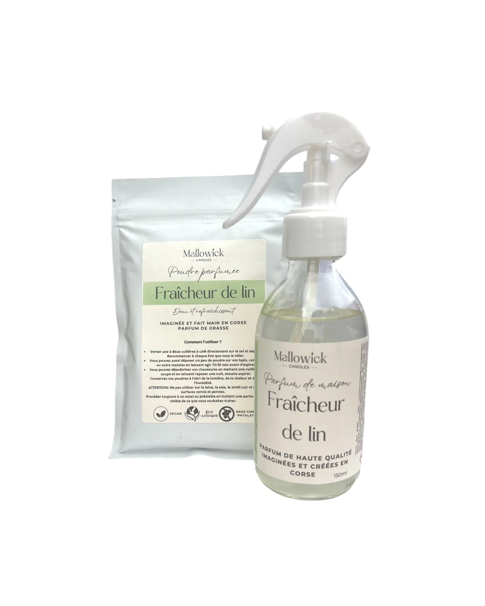 Pack Parfum de maison et poudre parfumée Fraîcheur de lin